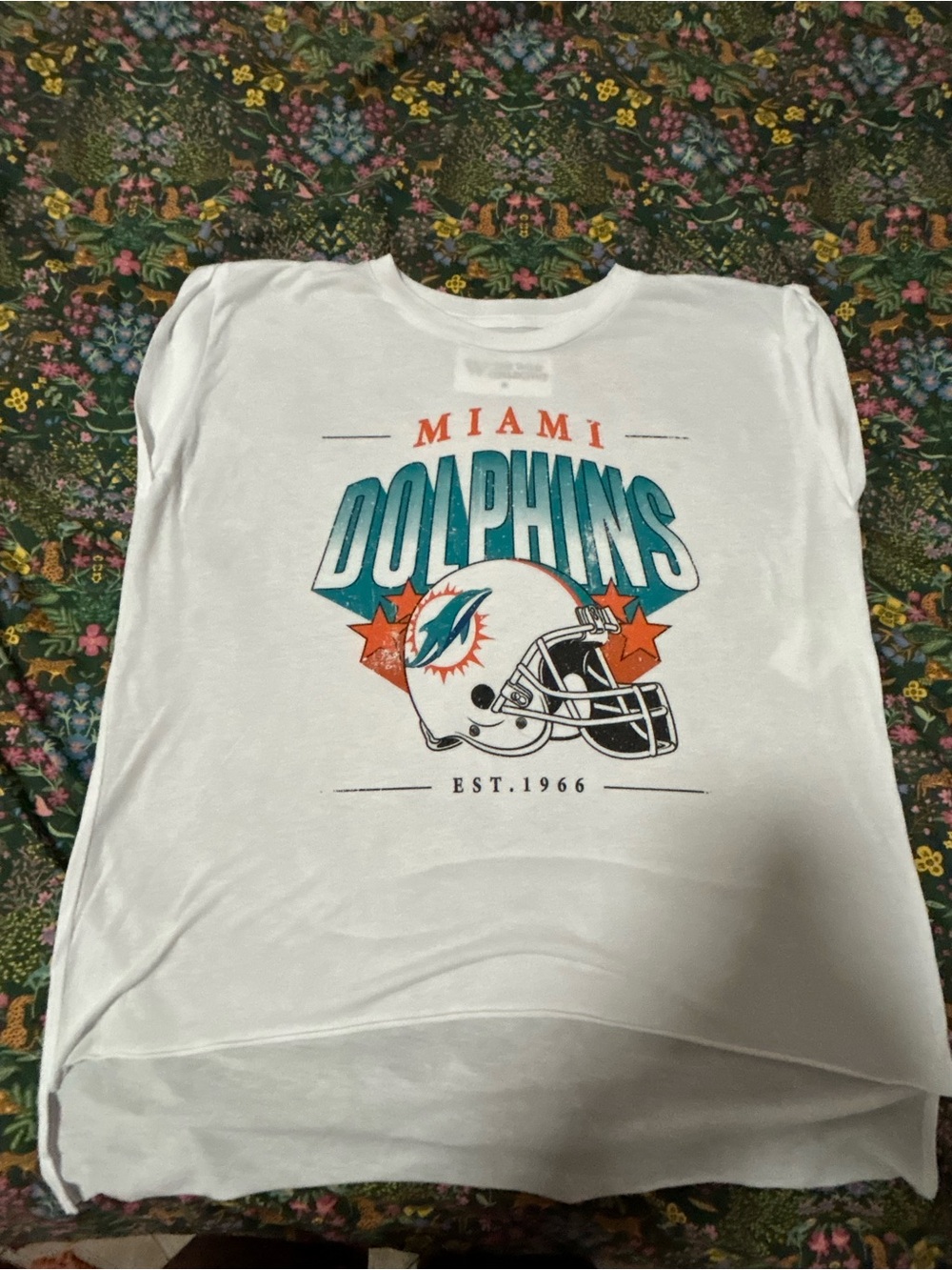 The Wild Collective Miami Dolphins NFL women’s shirt. Sz Medium